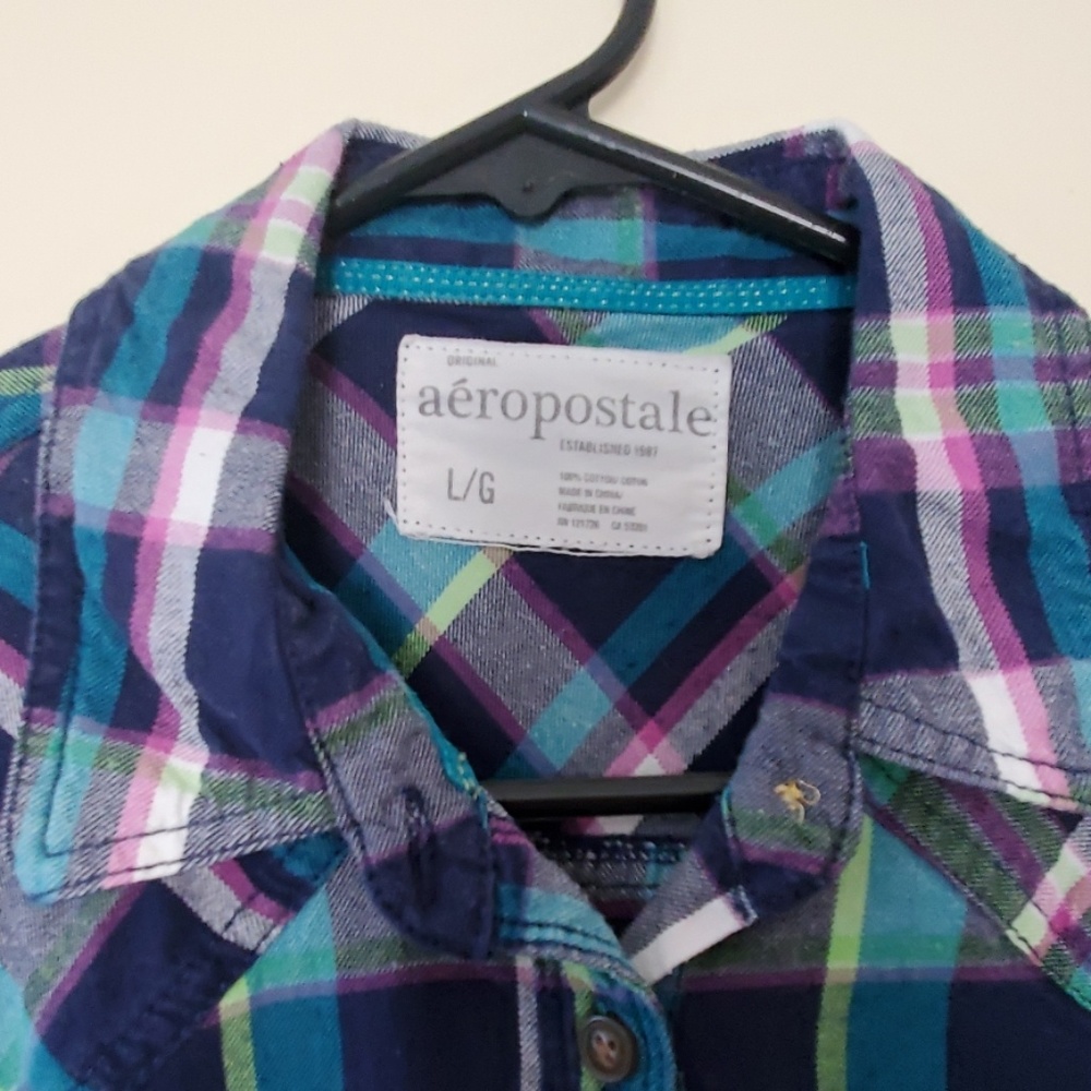 Plaid button down - Picture 2 of 3